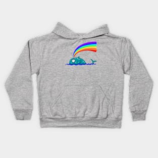 rainbow wale Kids Hoodie